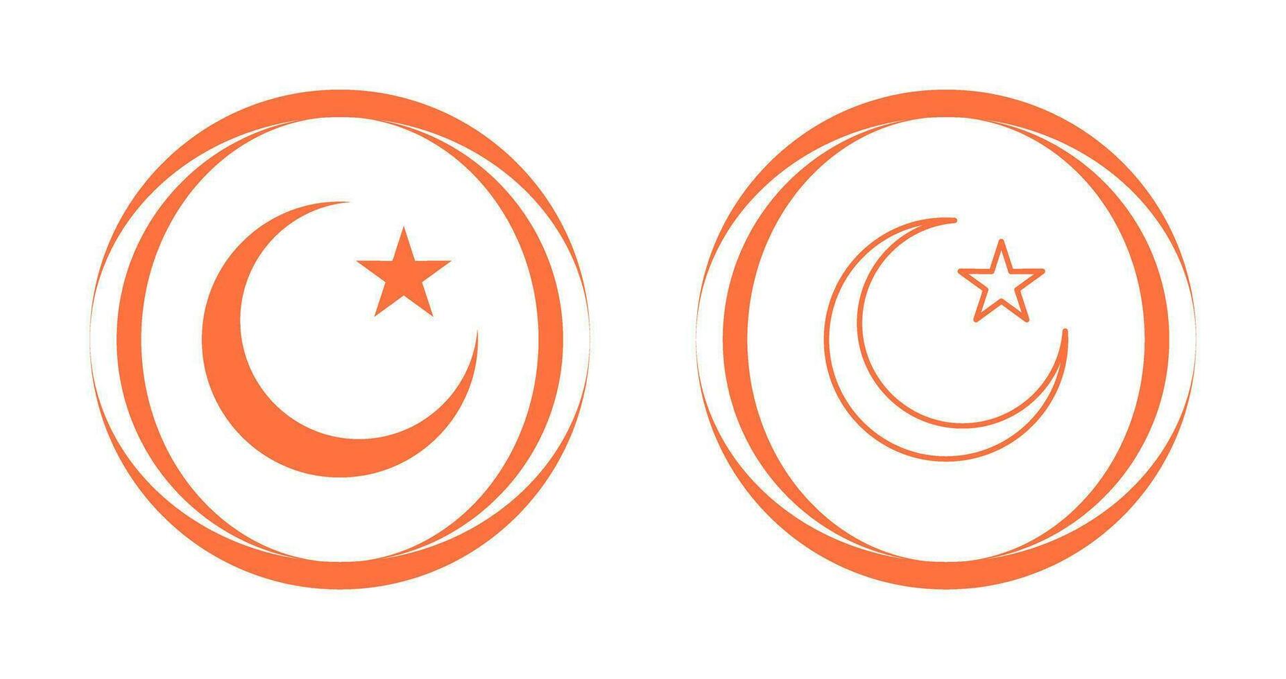 Moon and Star Vector Icon