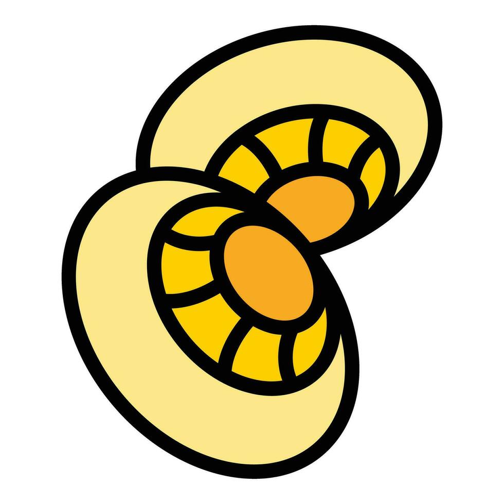 Truffle mushroom icon vector flat
