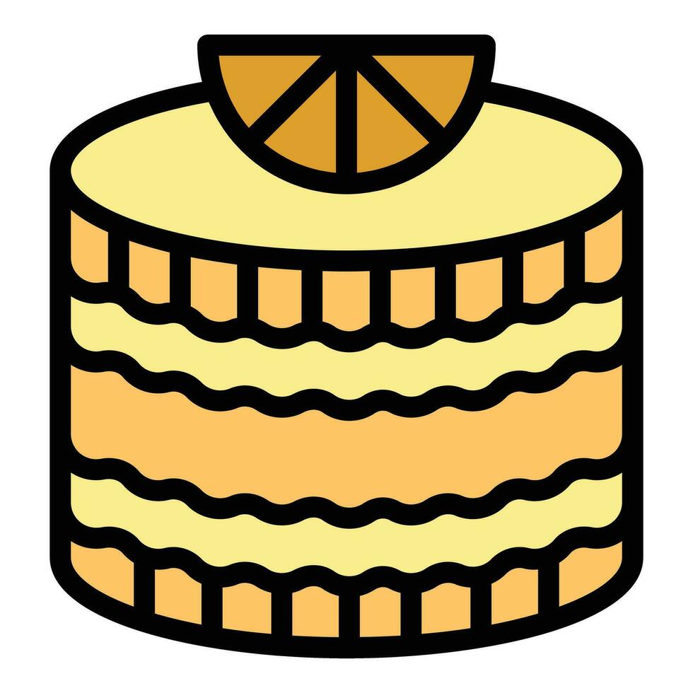 jarabe tarta de queso icono vector plano