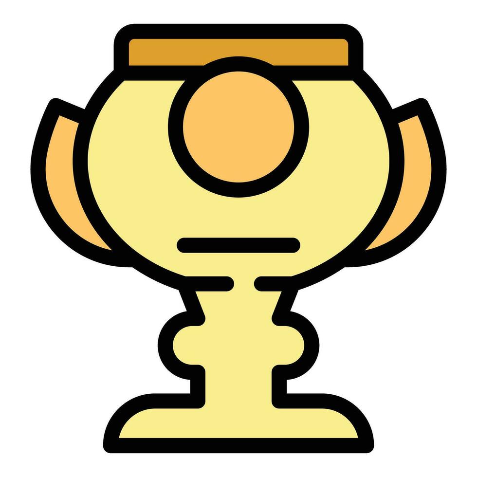 premio taza icono vector plano