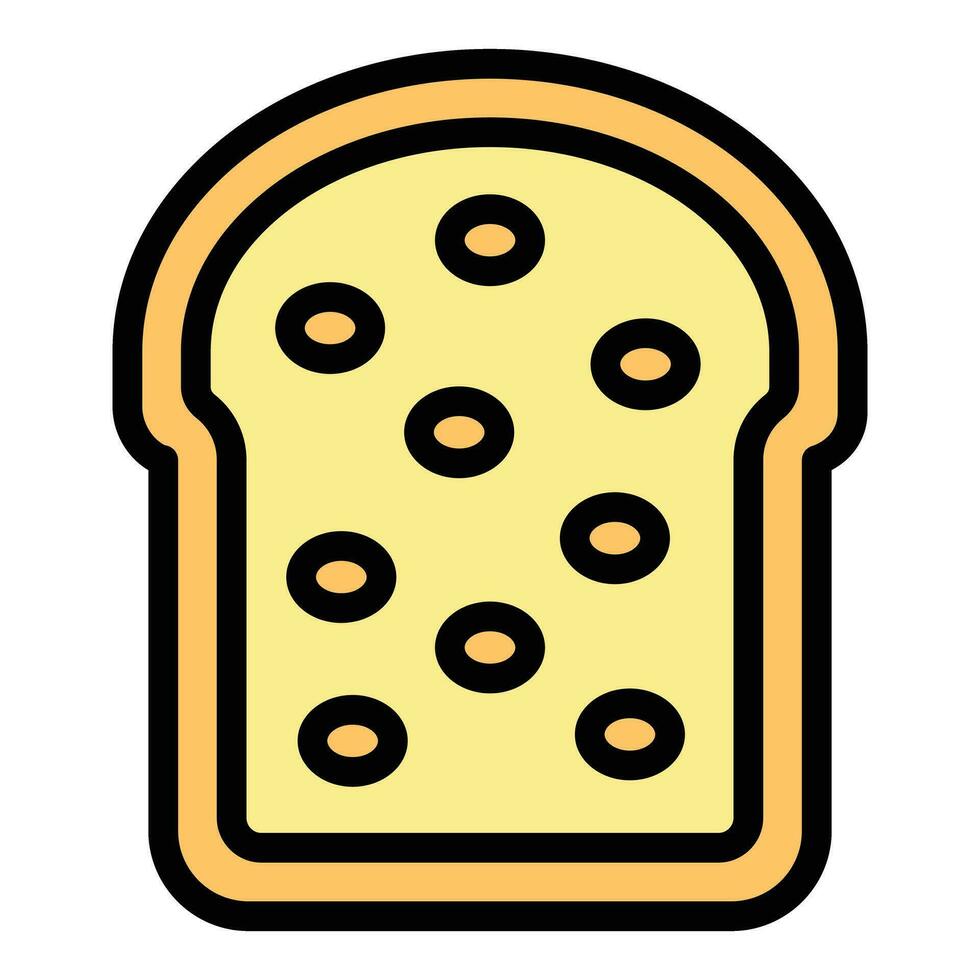 Easter panettone icon vector flat