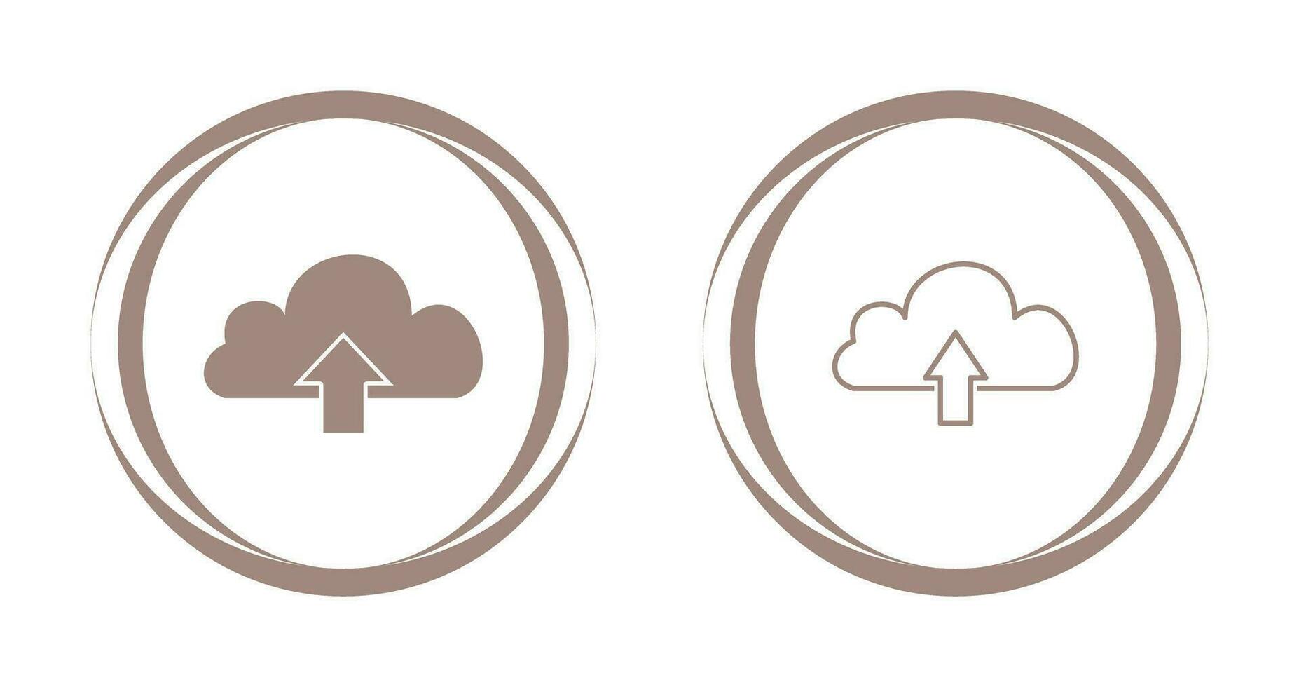 Cloud with upward arrow Vector Icon