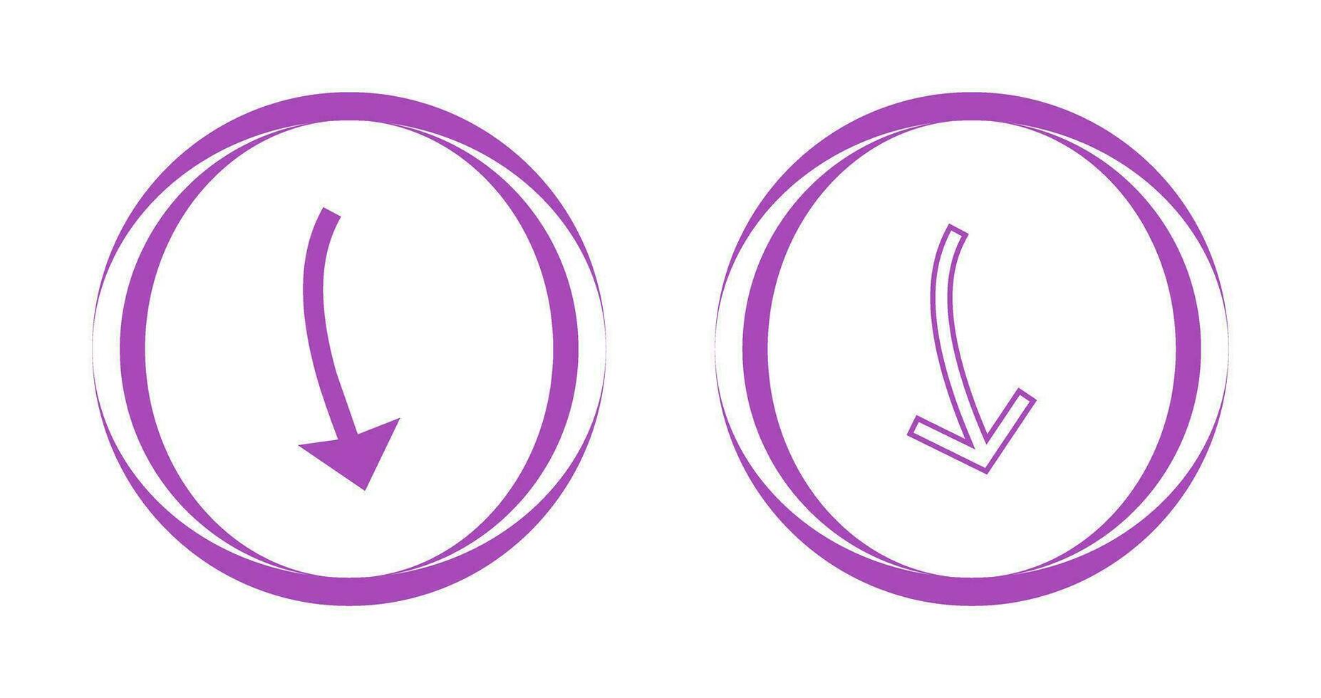 Arrow Pointing Down Vector Icon