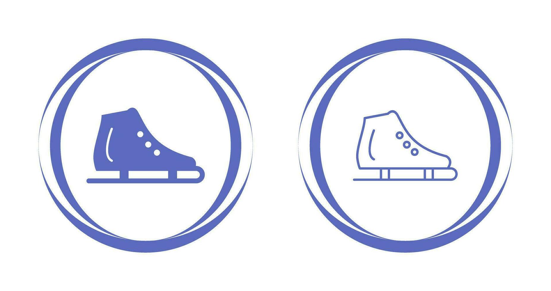 Ice Skating Shoe Vector Icon