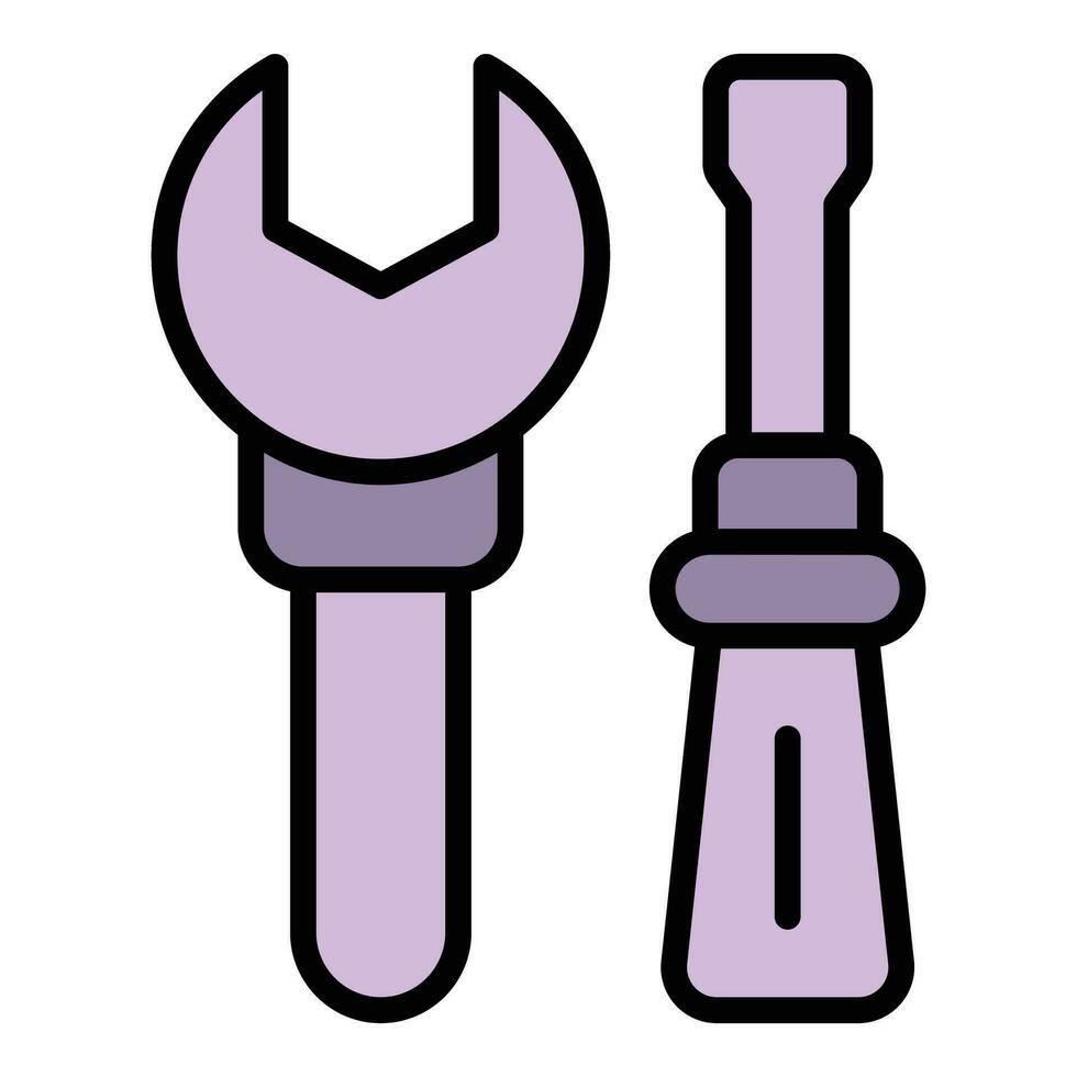 Car repair kit icon vector flat