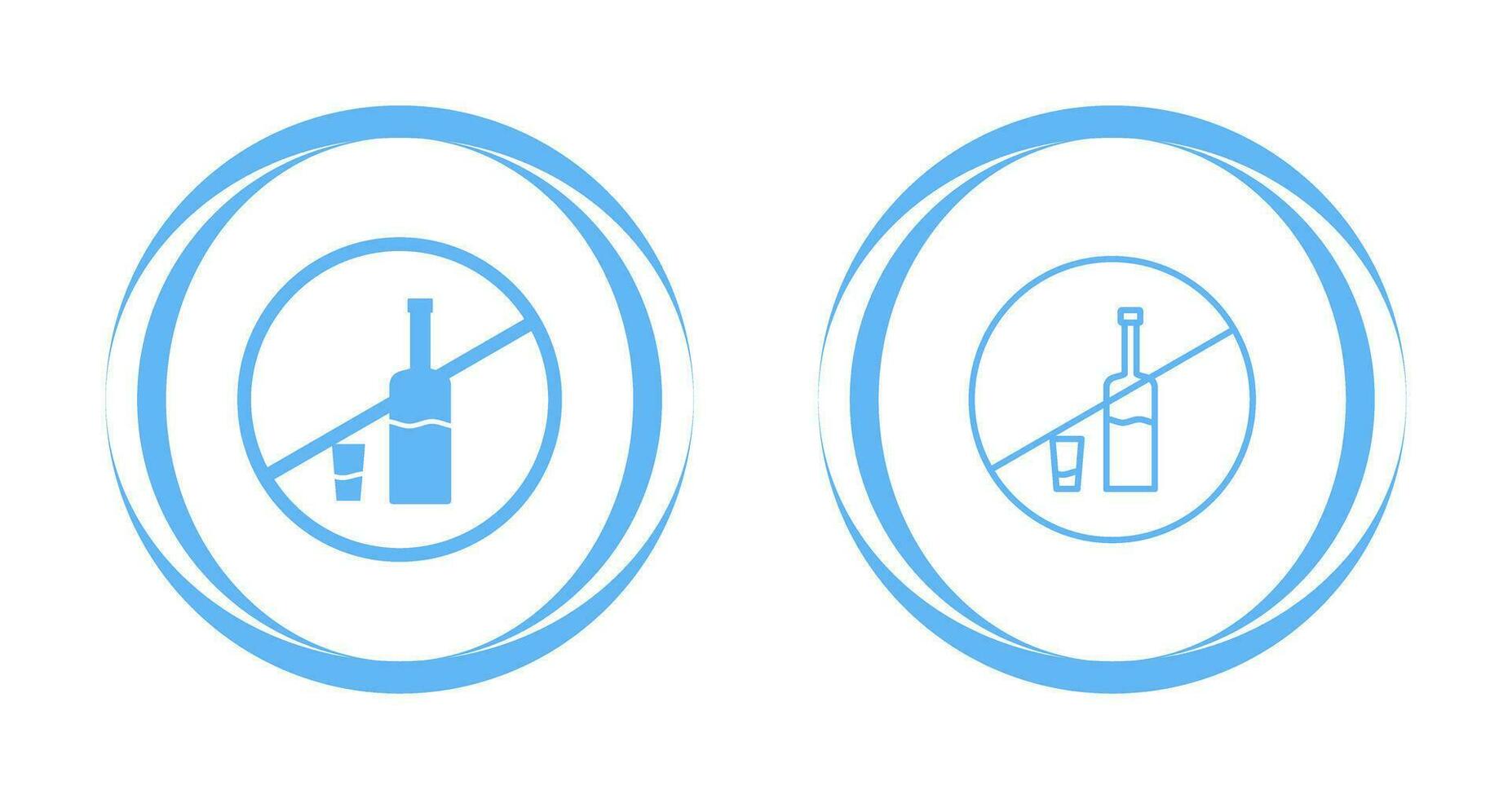 No Drinks Vector Icon