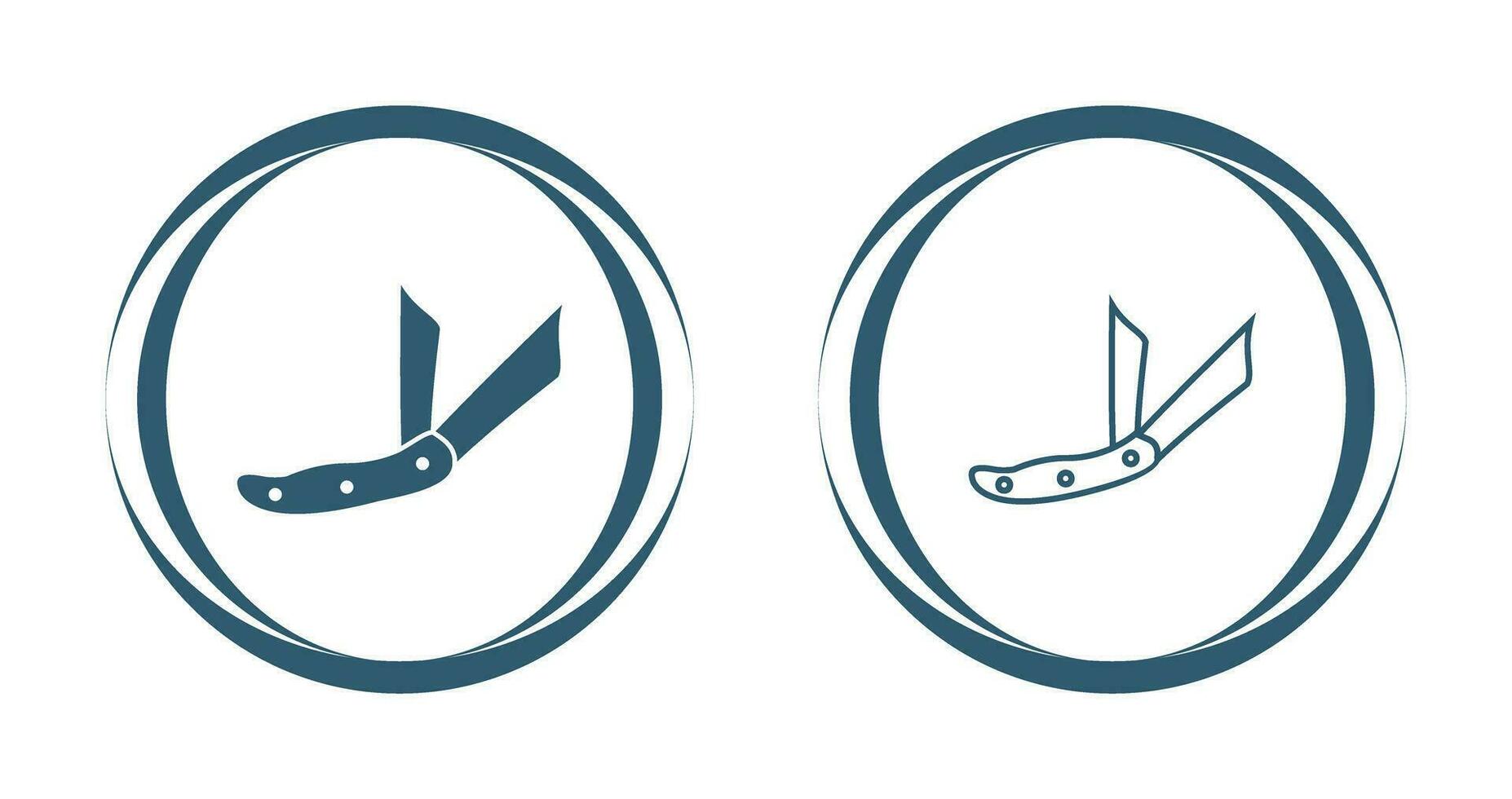 Ranger Pocket Knife Vector Icon