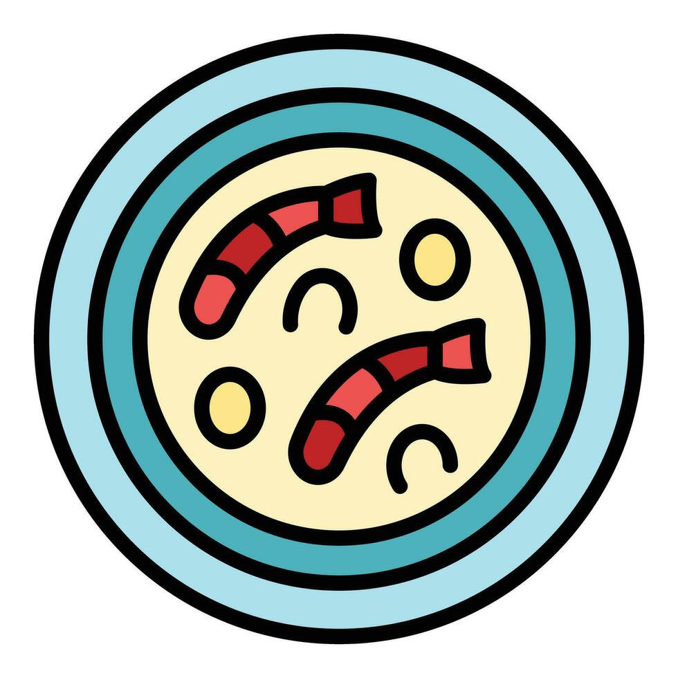 Spain paella icon vector flat