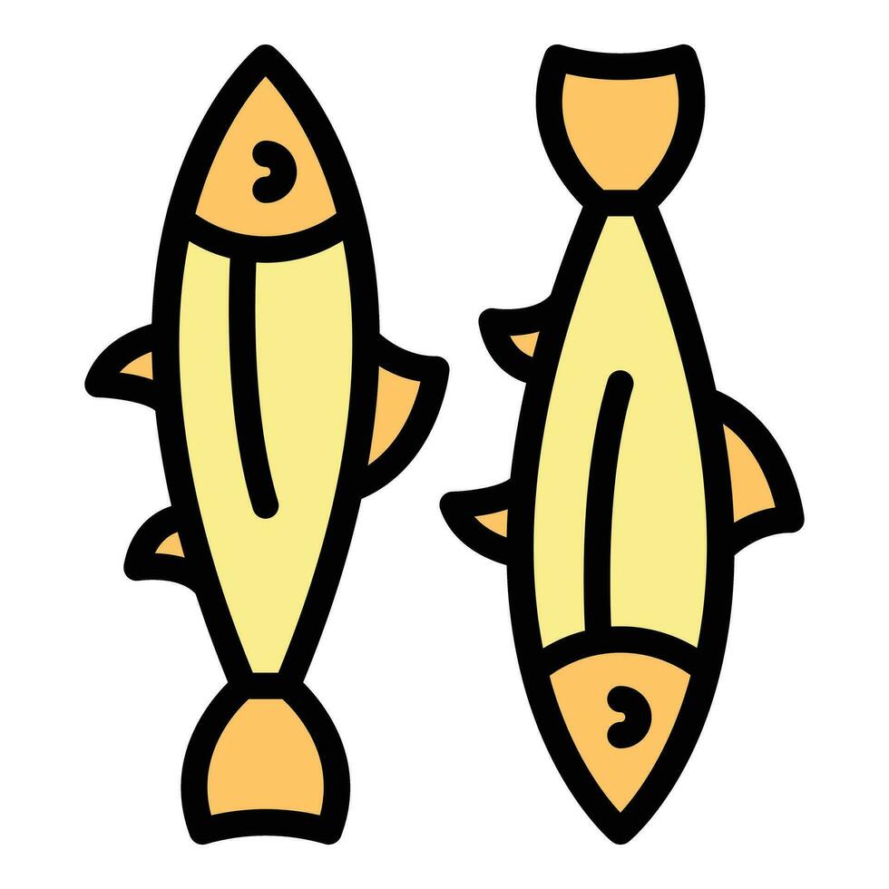 Can fish icon vector flat