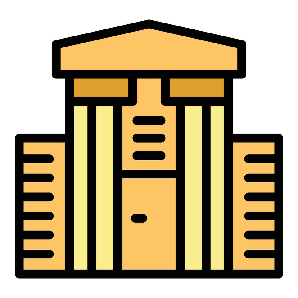 Culture house icon vector flat