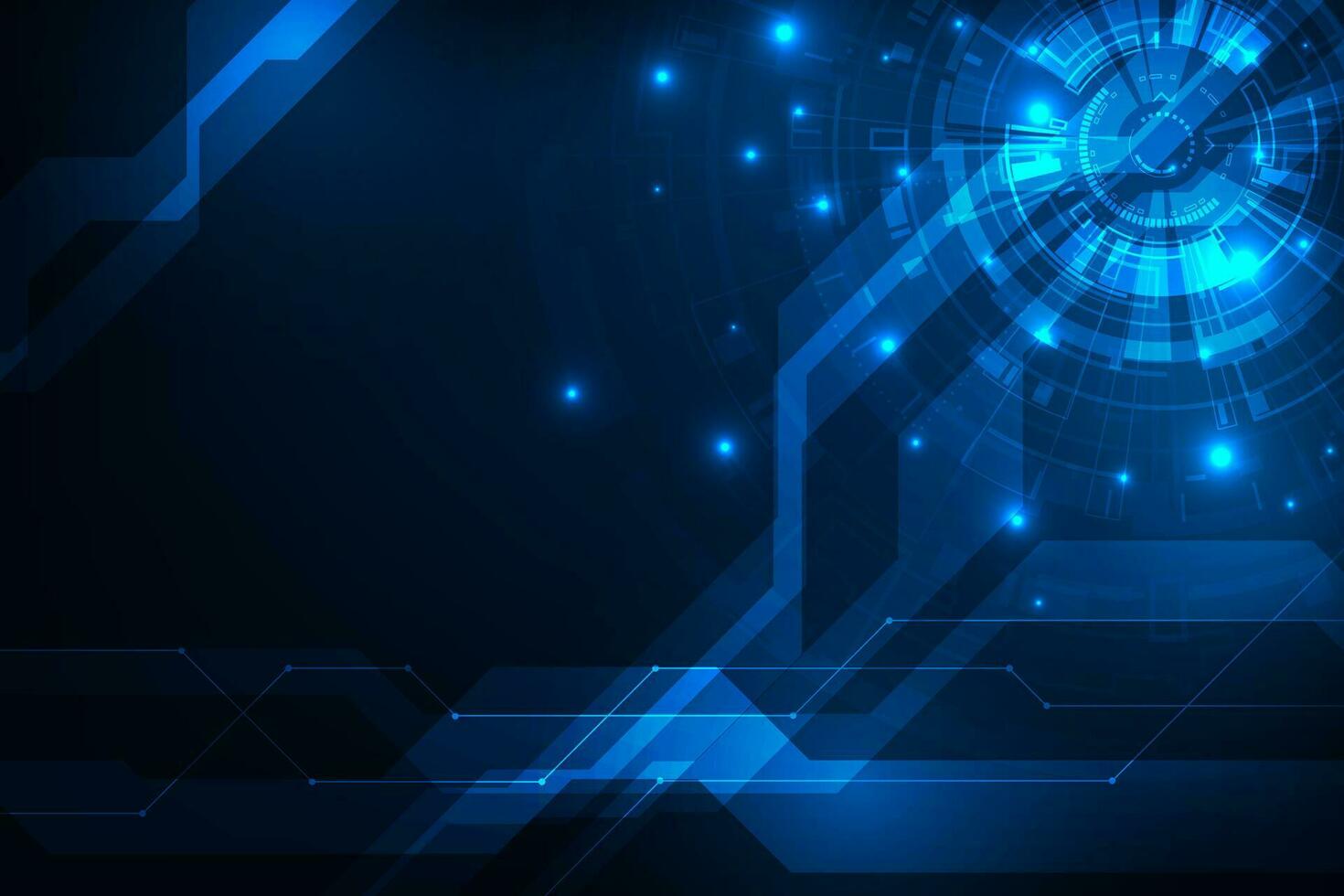 vector azul resumen digital circuito tecnología con concepto futurista comunicación.