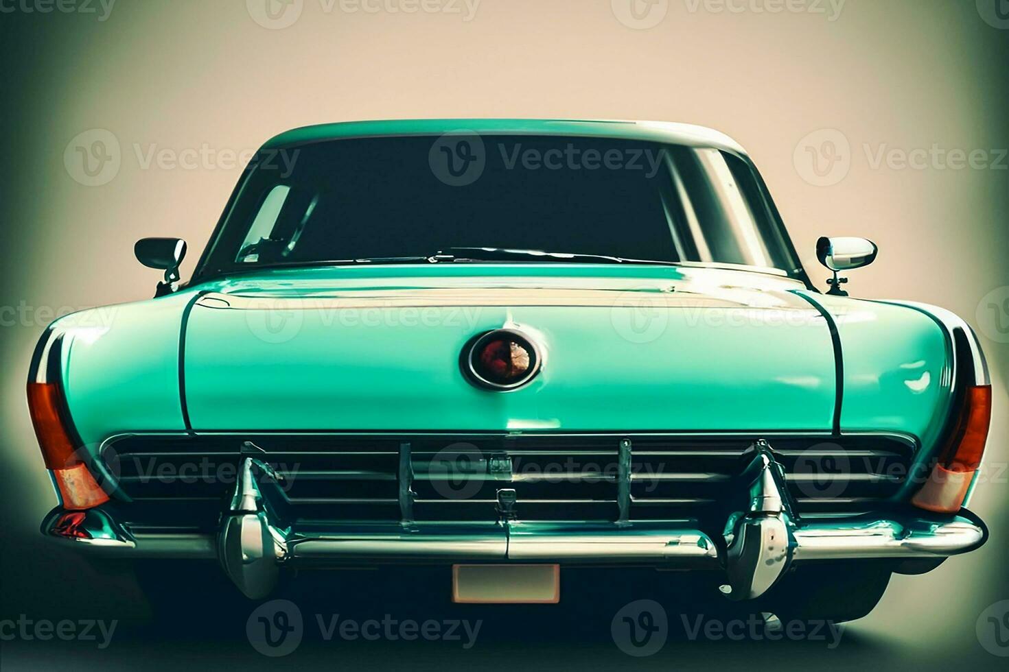 Ai generated modern old model fashionable car. photo