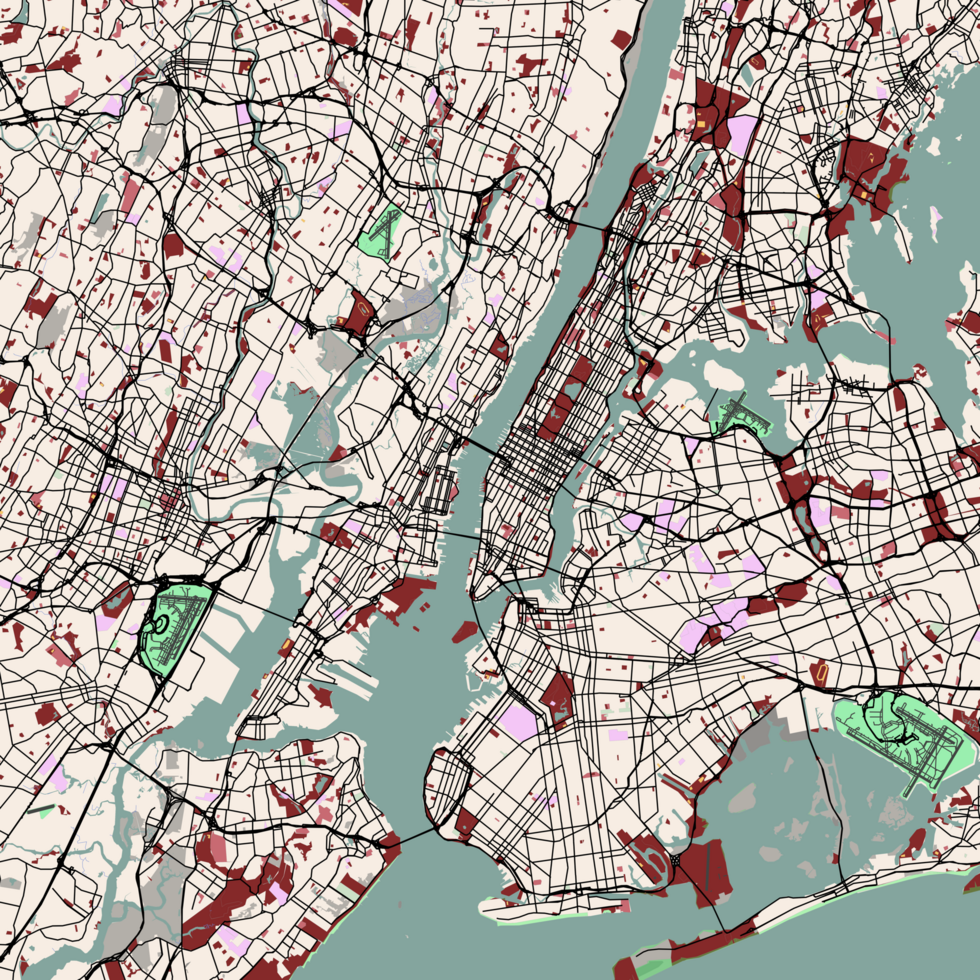 stad kaart nieuw york, Verenigde Staten van Amerika png