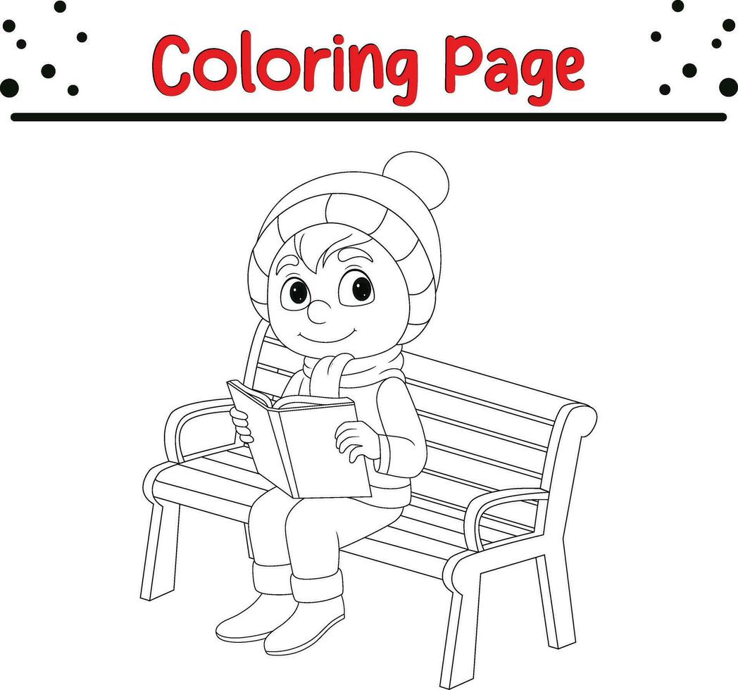 Happy Thanksgiving day carton character coloring page. Vector black and white thanksgiving coloring book.