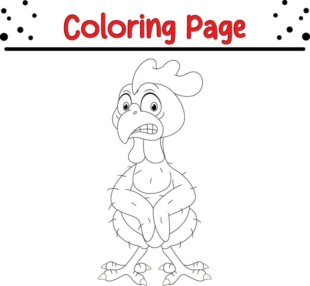 Cute Kids turkey coloring page vector