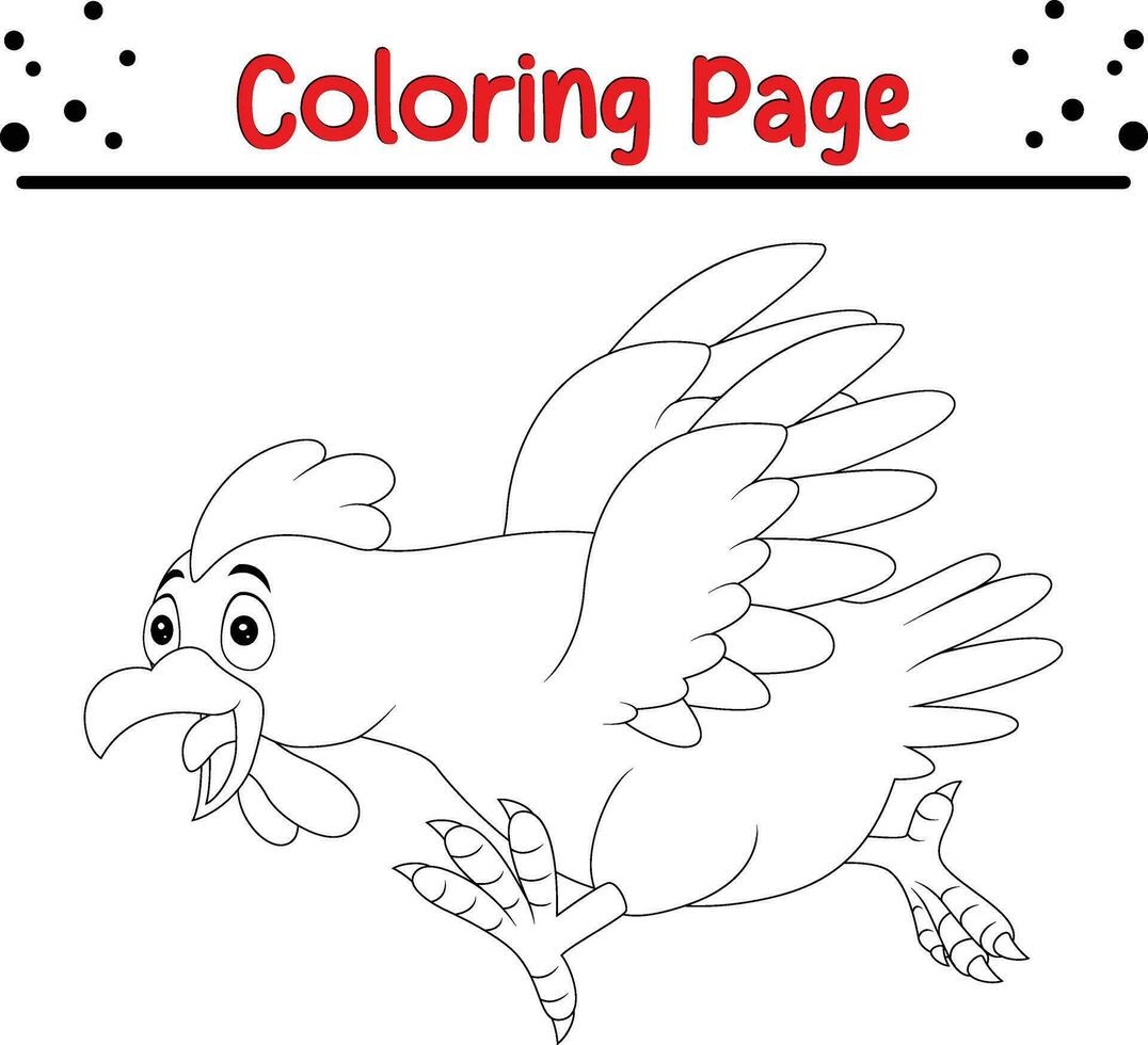 Happy Thanksgiving day carton character coloring page. Vector black and white thanksgiving coloring book.