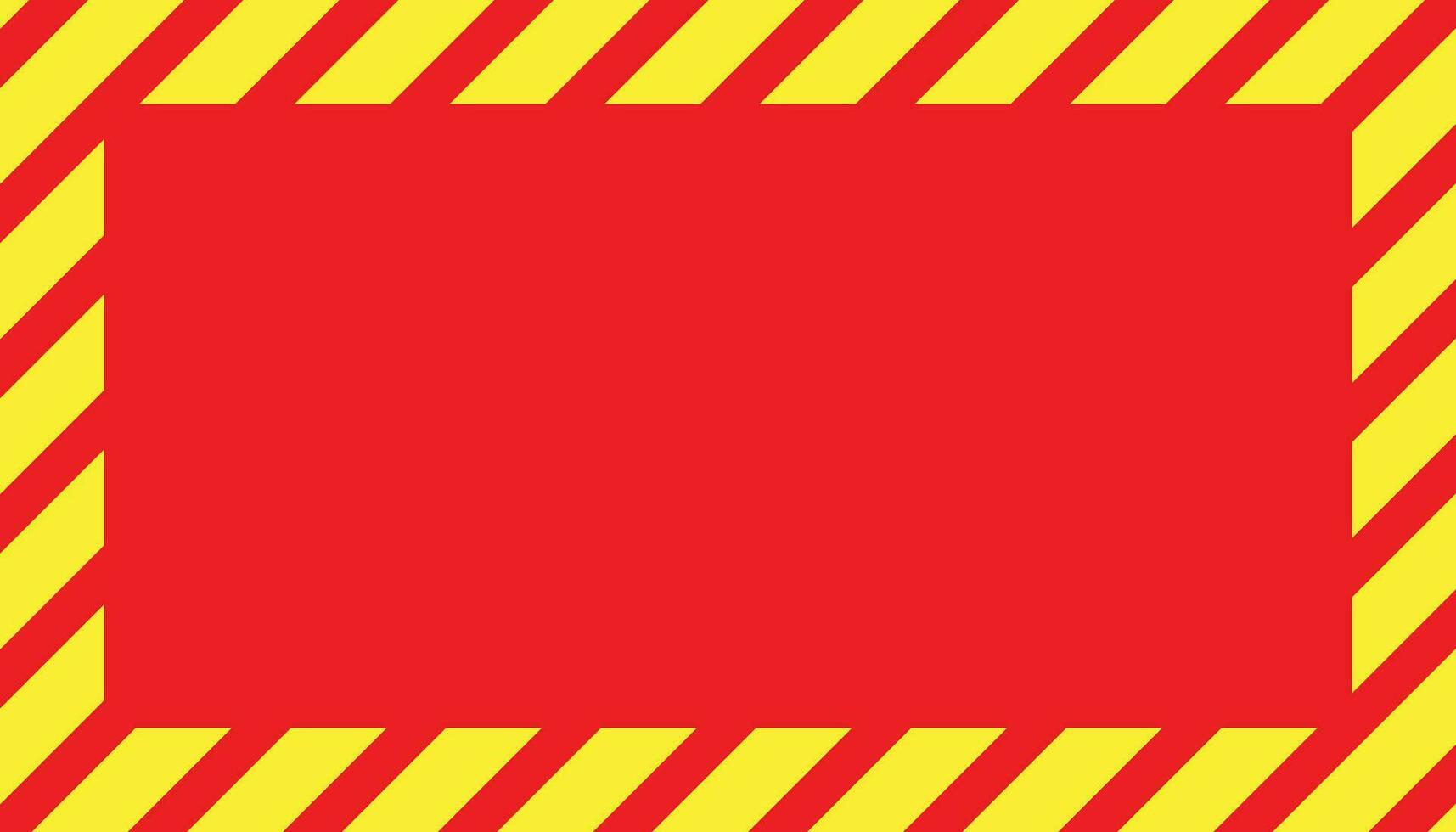 Diagonal yellow and red warning danger stripes vector illustration.