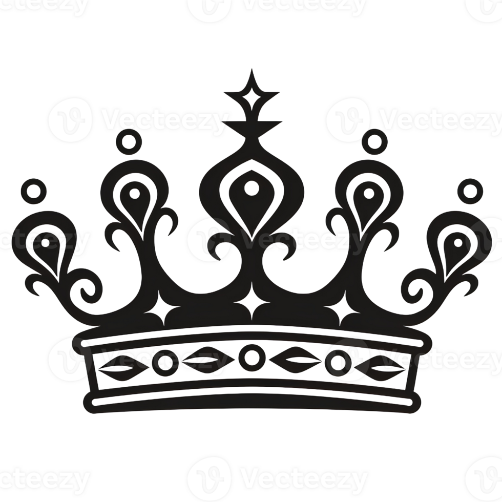 crown queen cartoon ai generative png