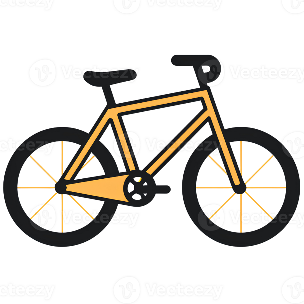 Fahrrad Karikatur ai generativ png