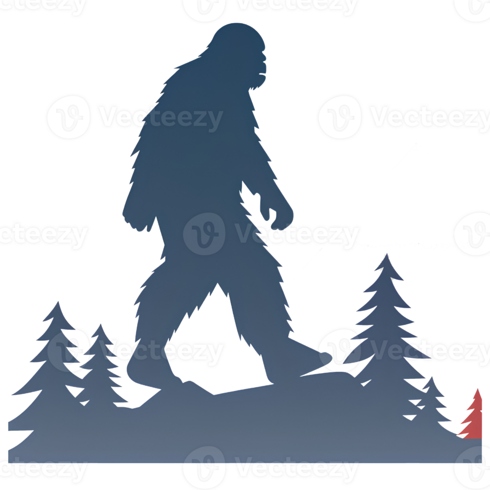 bigfoot cartoon ai generative png