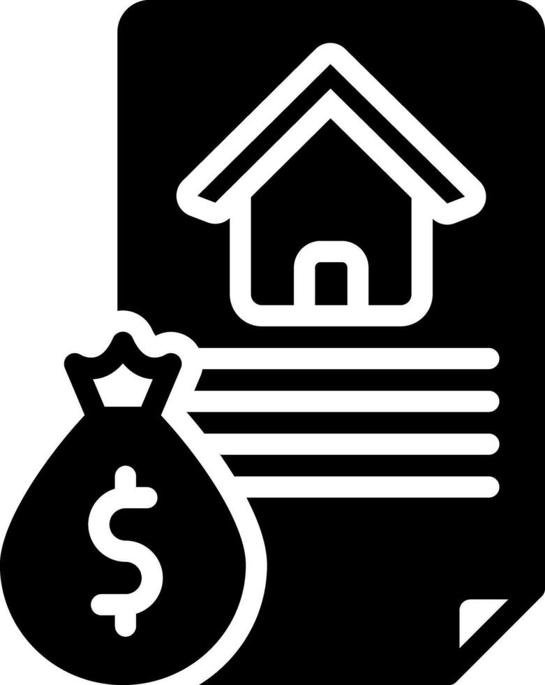 solid icon for loan vector