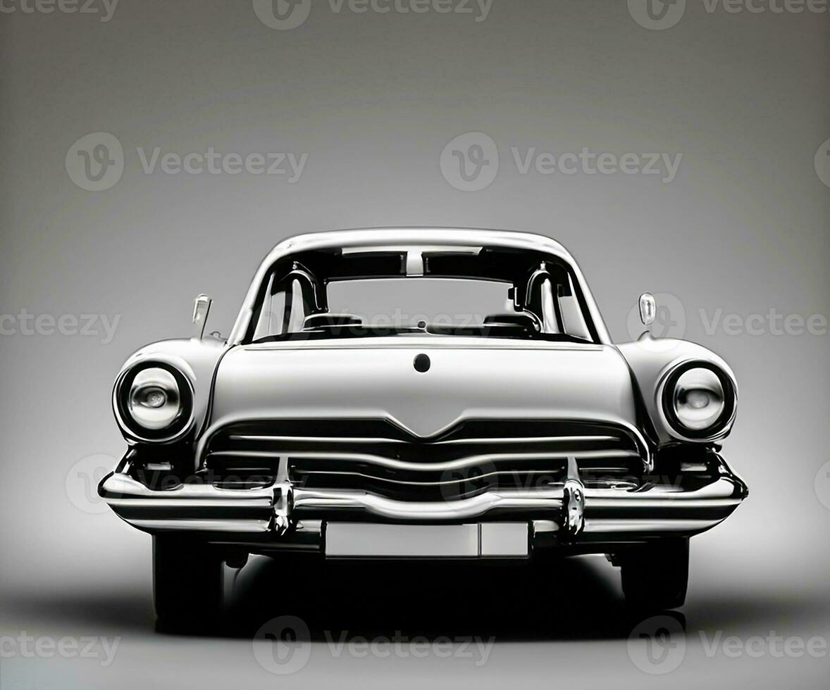 Ai generated modern old model fashionable car. photo