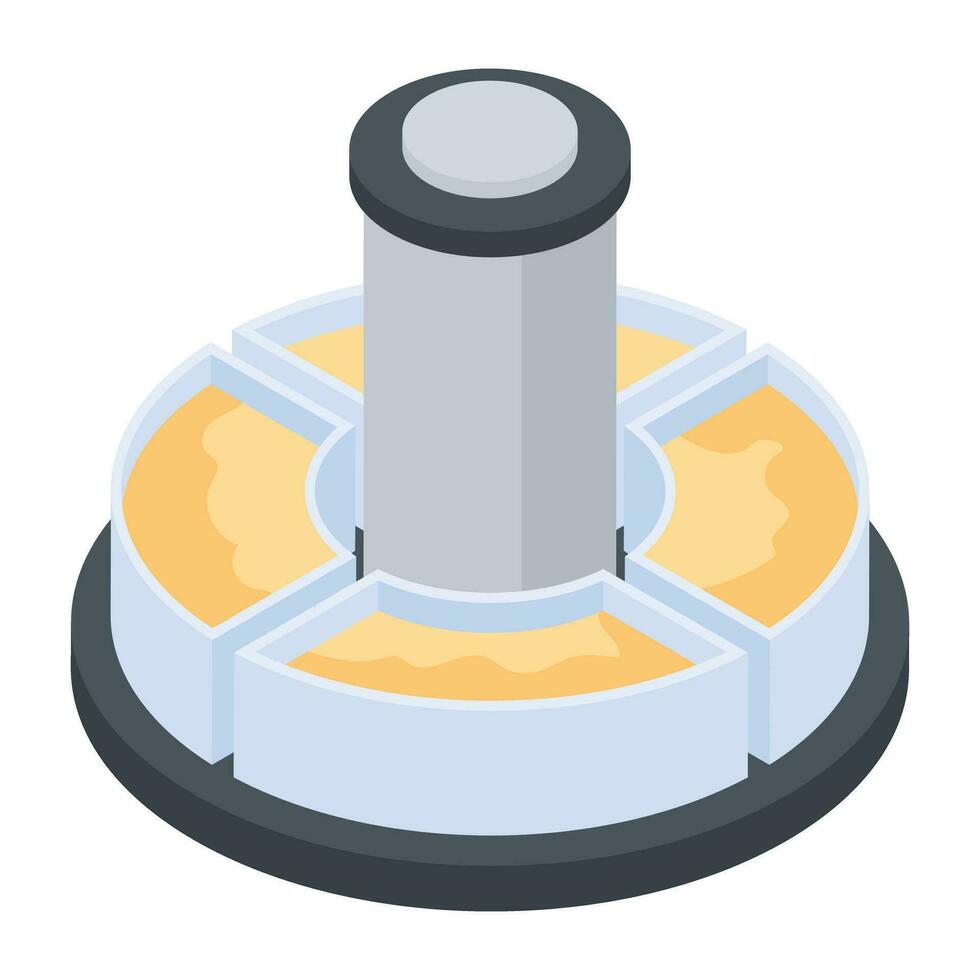 Download isometric icon of hay feeder vector