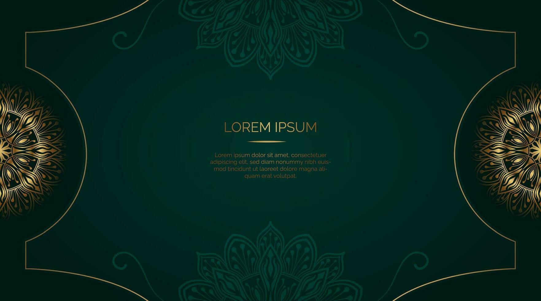 Simple background with ornamental mandala vector