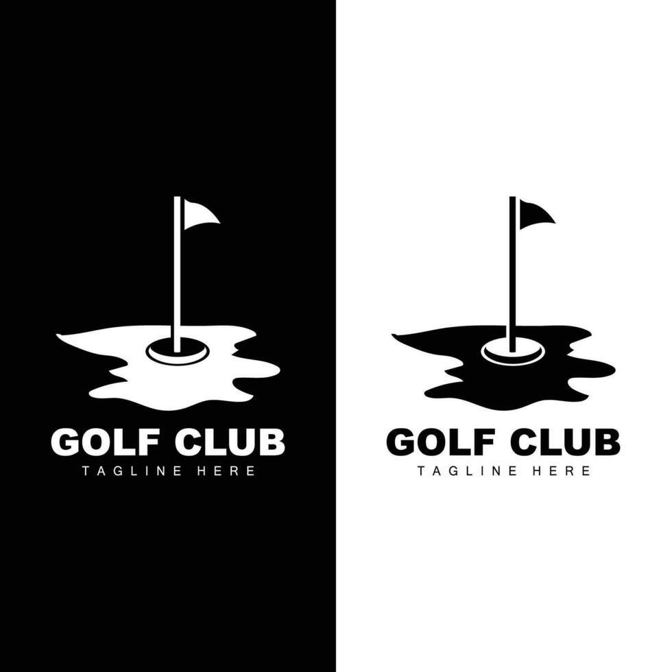 golf equipo deporte logo diseño torneo ilustración símbolo modelo vector