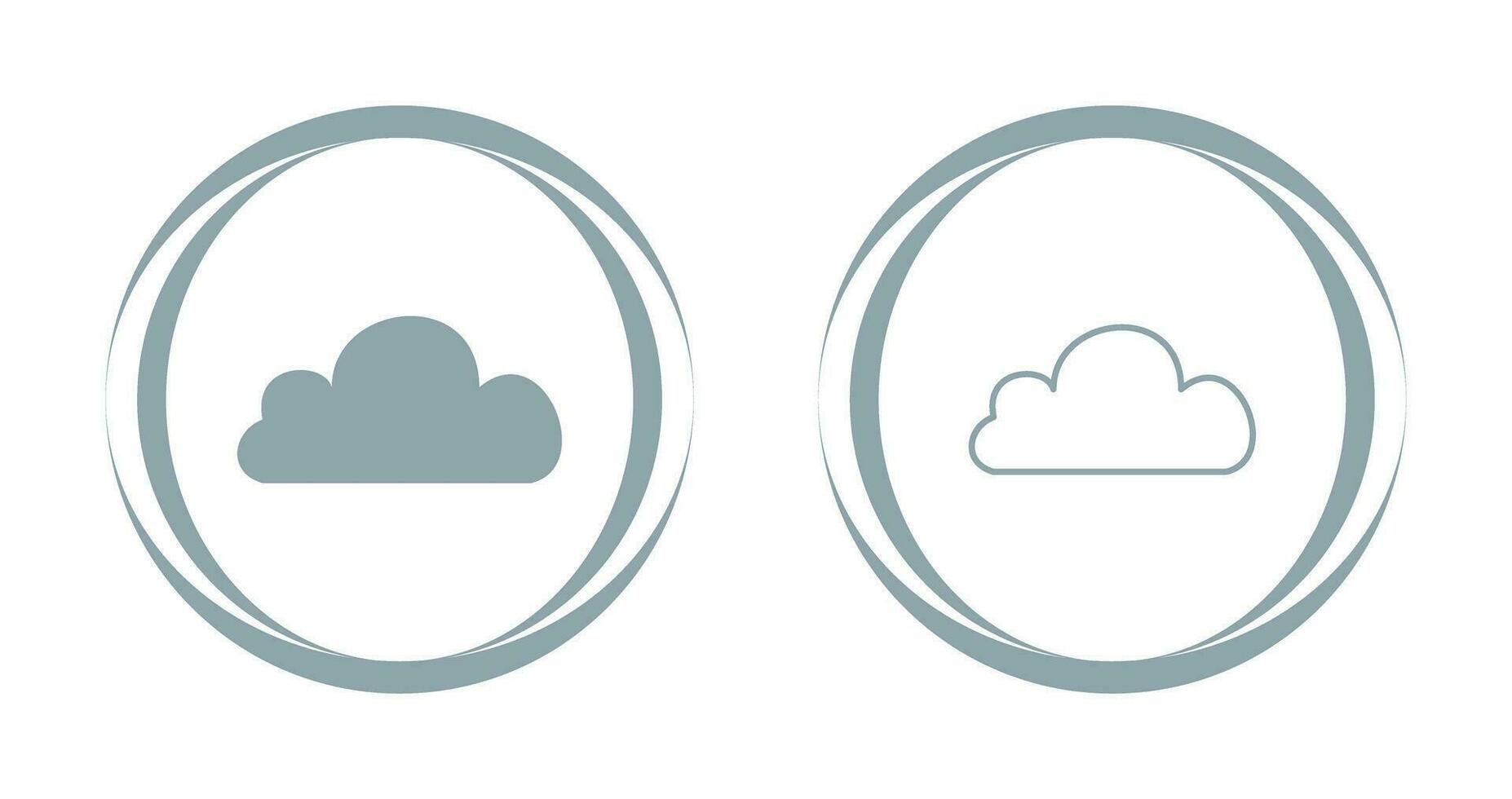 icono de vector de nube