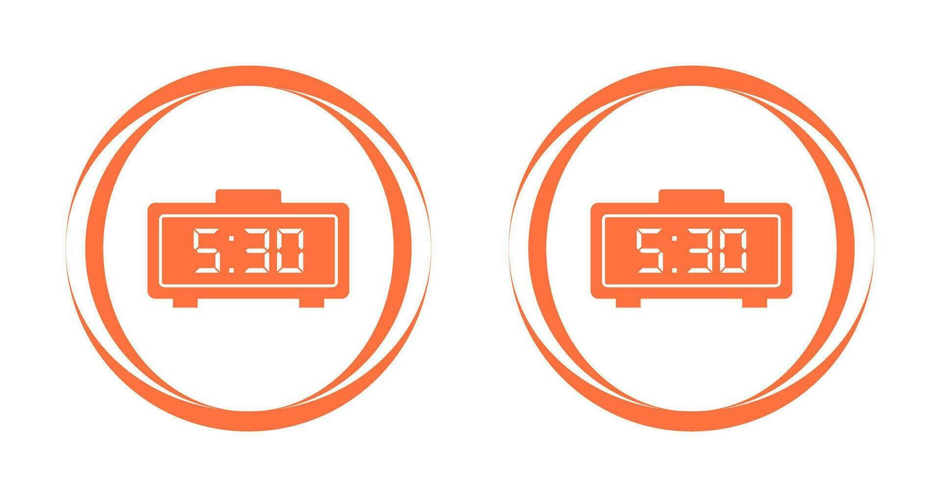 Digital Clock Vector Icon
