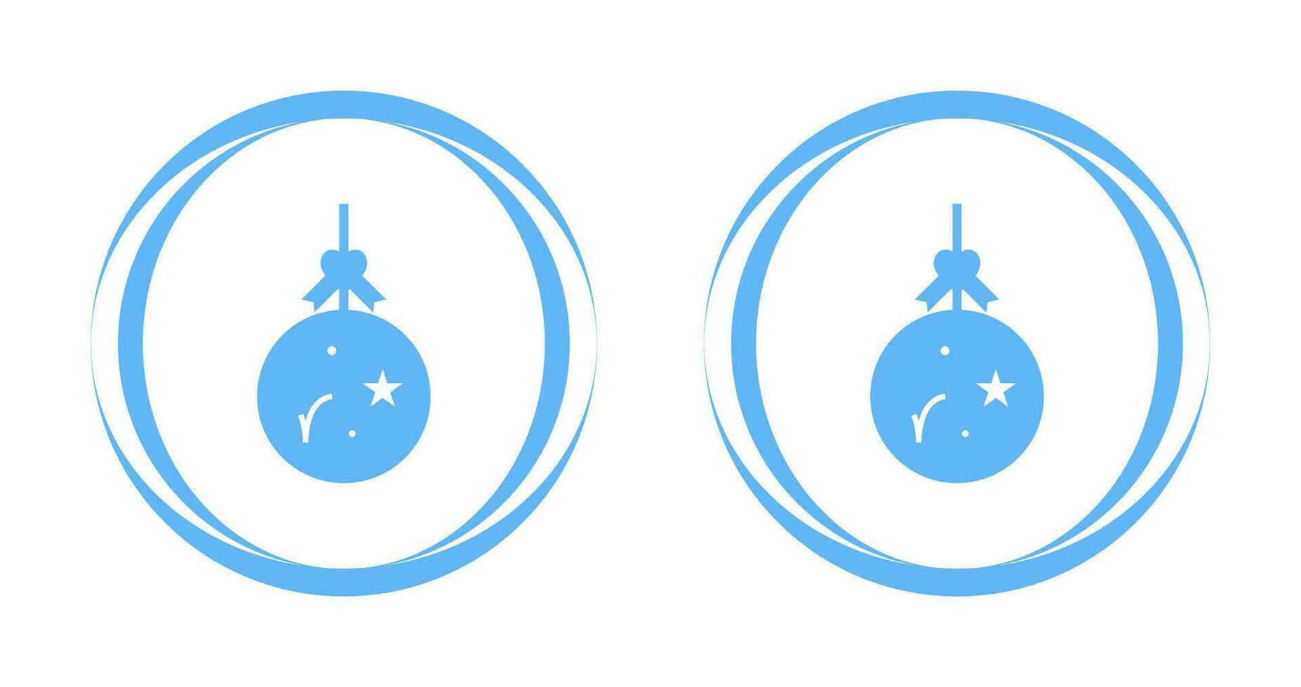 icono de vector de bola de Navidad