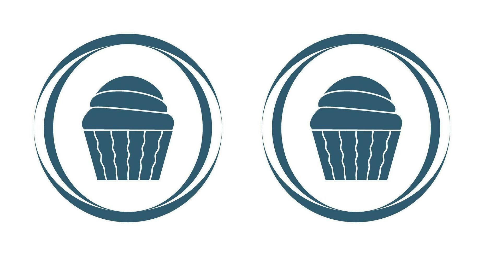 Cream Muffin Vector Icon
