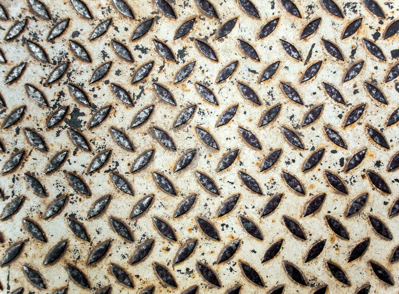 Texture of non slip metal checker plate photo