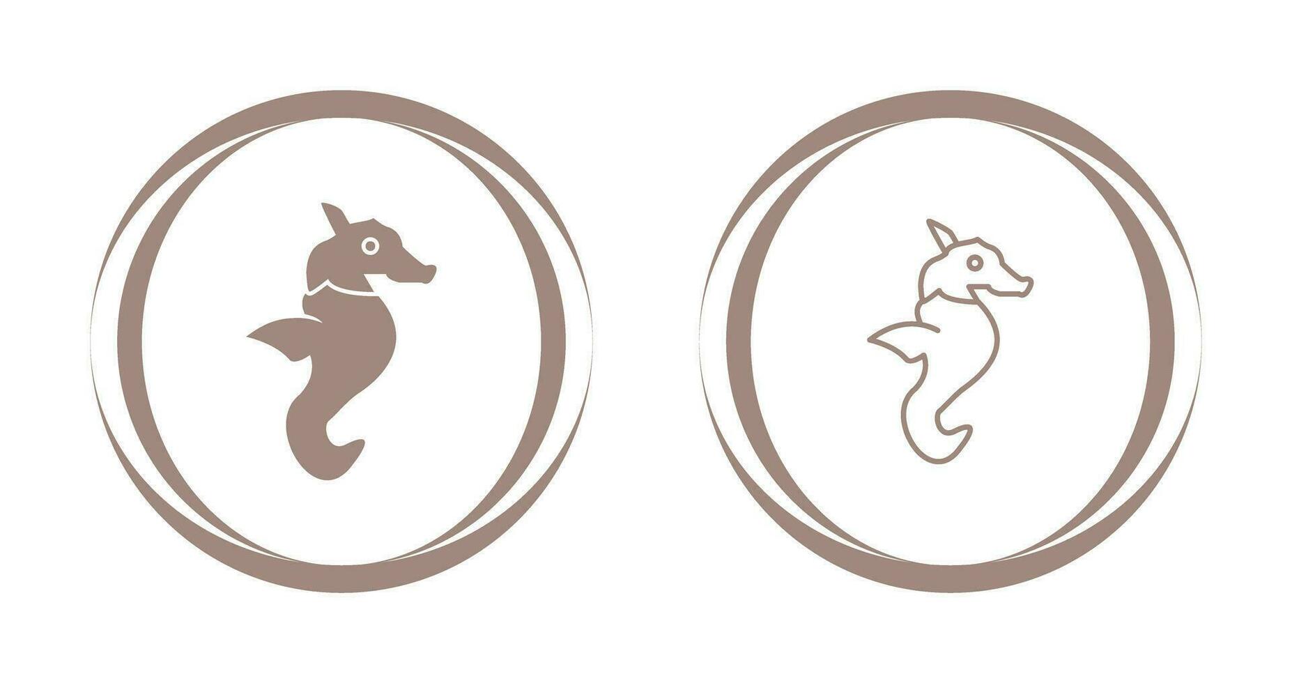 Seahorse Vector Icon