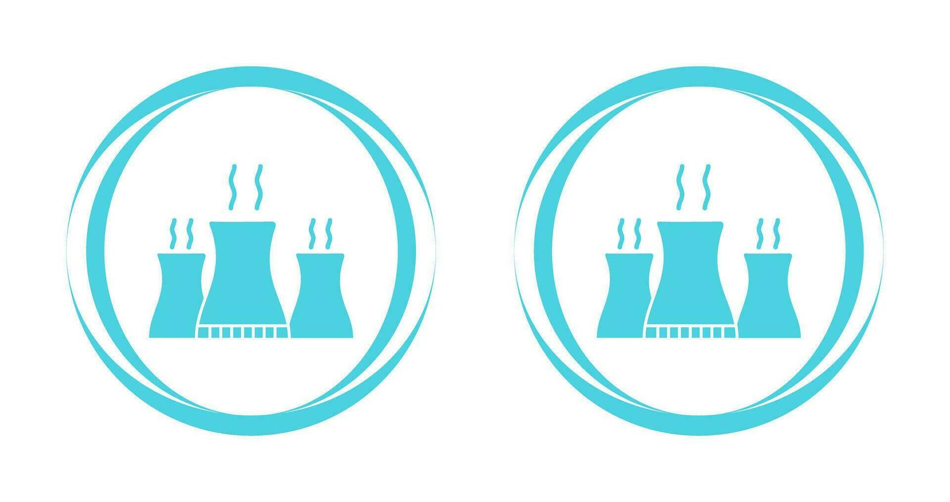 Nuclear Plant Vector Icon