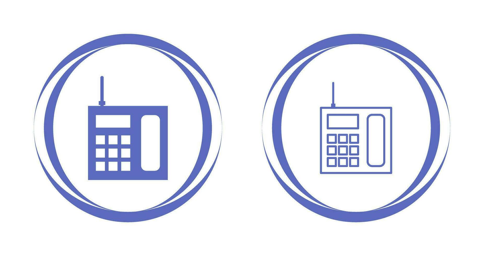 Wireless Landline Phone Vector Icon