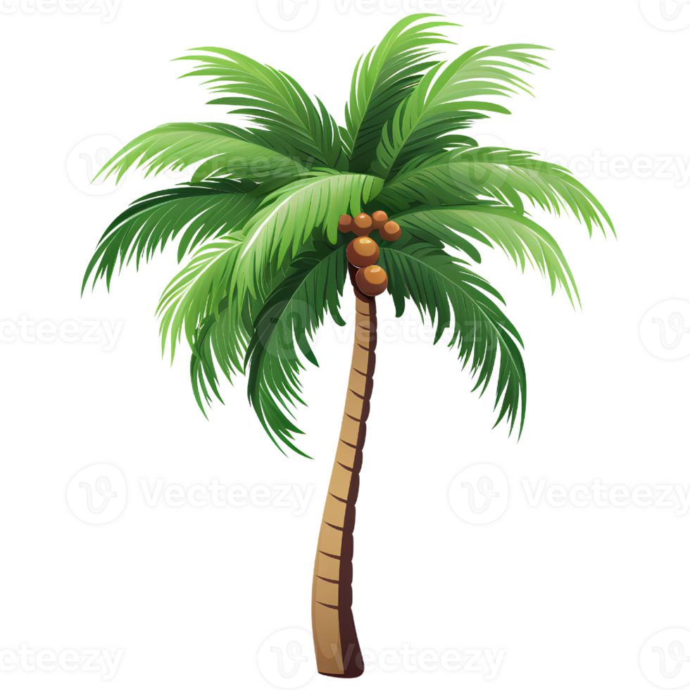 beach coconut tree foldchair ai generate png