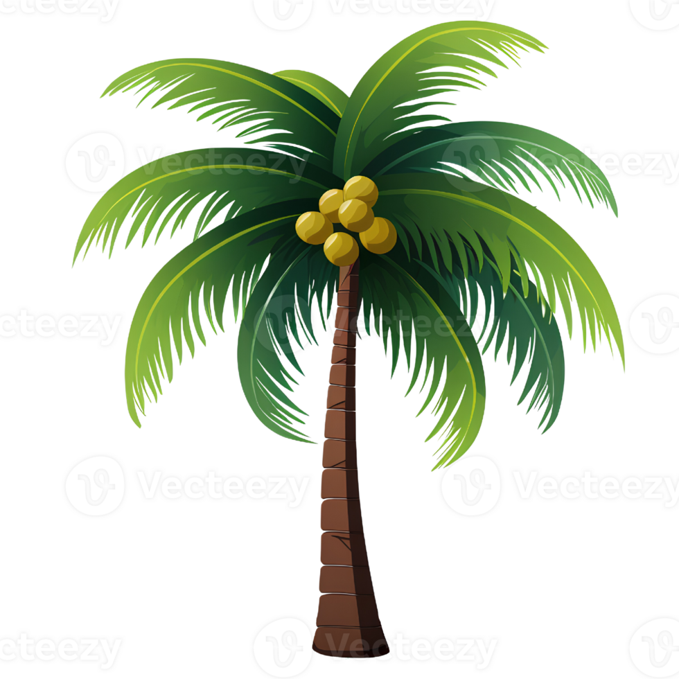 beach coconut tree foldchair ai generate png
