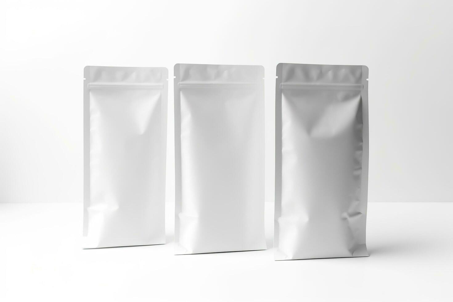 Blank Bag mockup design on white background. Generative AI photo
