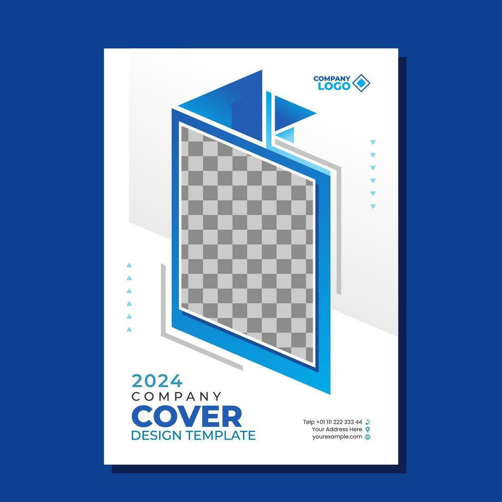 Company cover template design vector