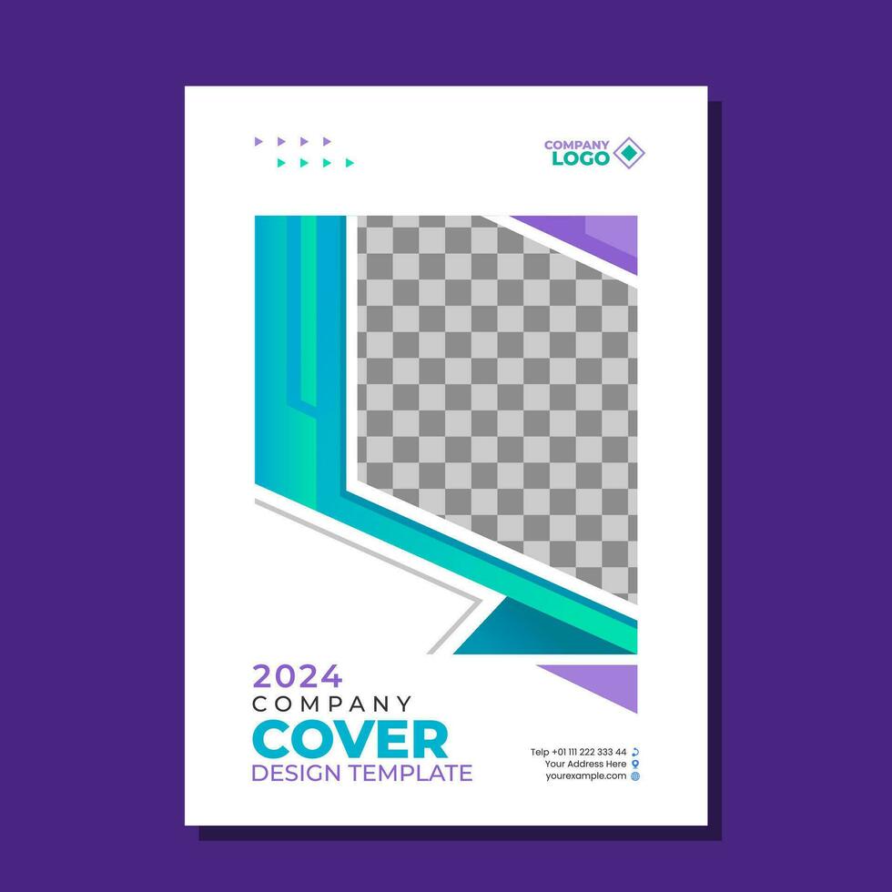 Company cover template design vector