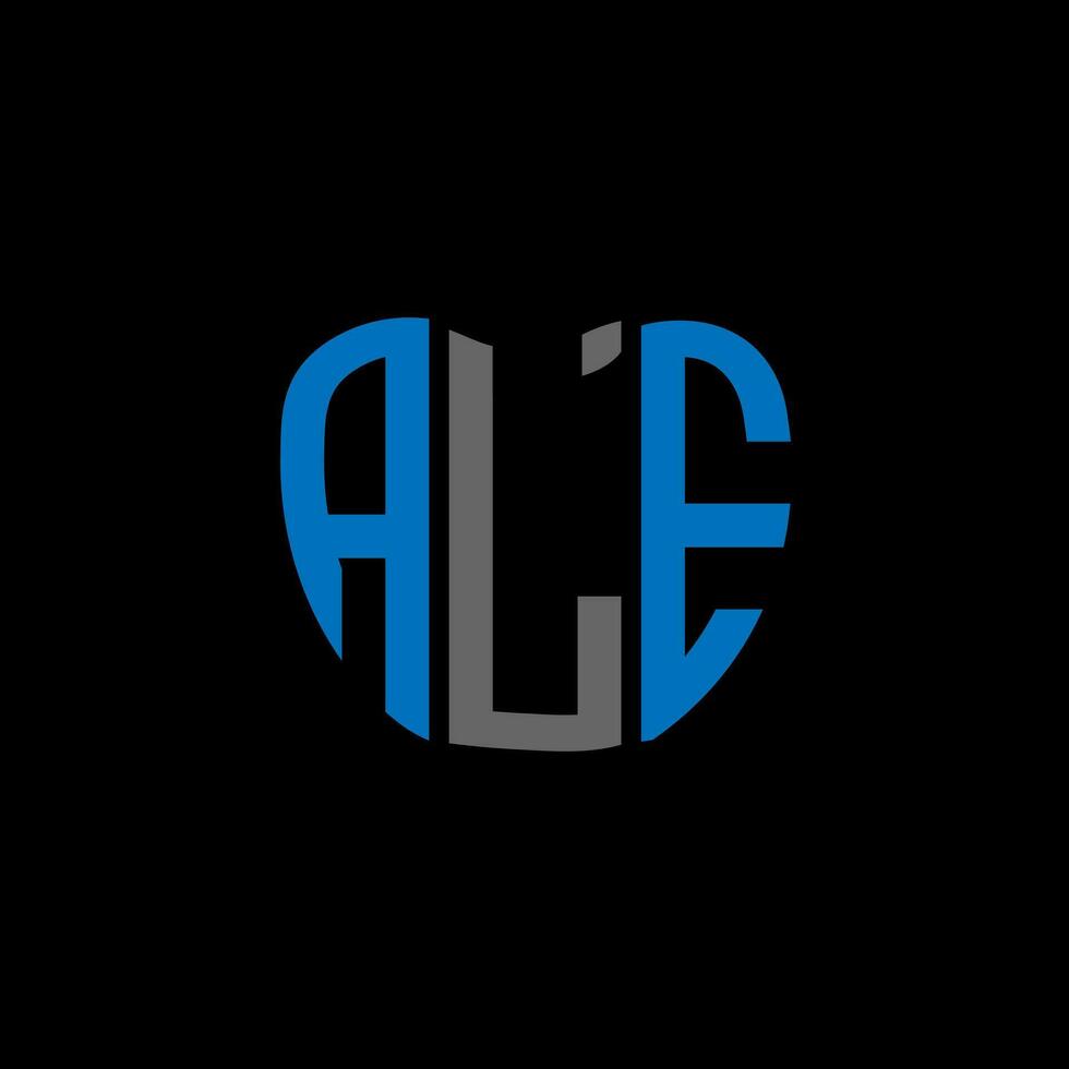 ALE letter logo creative design. ALE unique design. vector