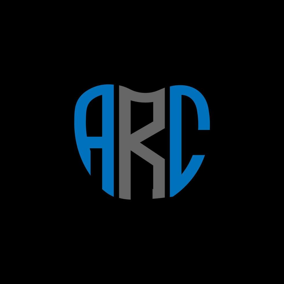 ARC letter logo creative design. ARC unique design. vector