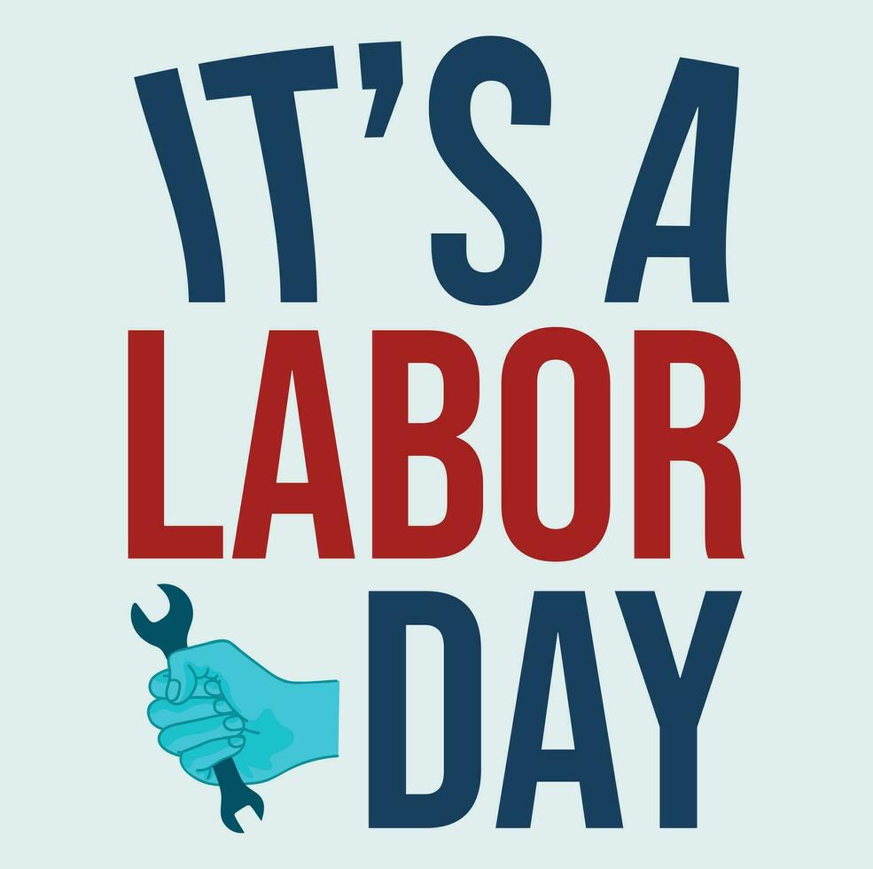 Labor Day t-shirt design vector