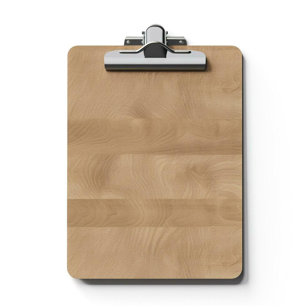 Clipboard is isolated on white background. Generative AI photo