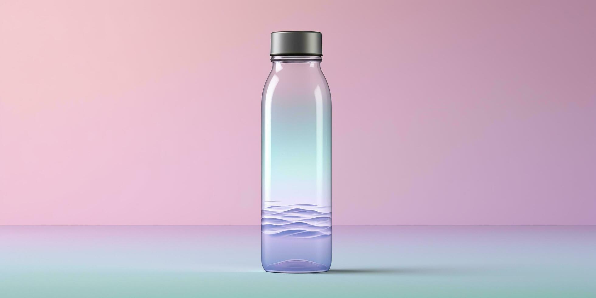 Water Bottle with beautiful background. Generative AI photo