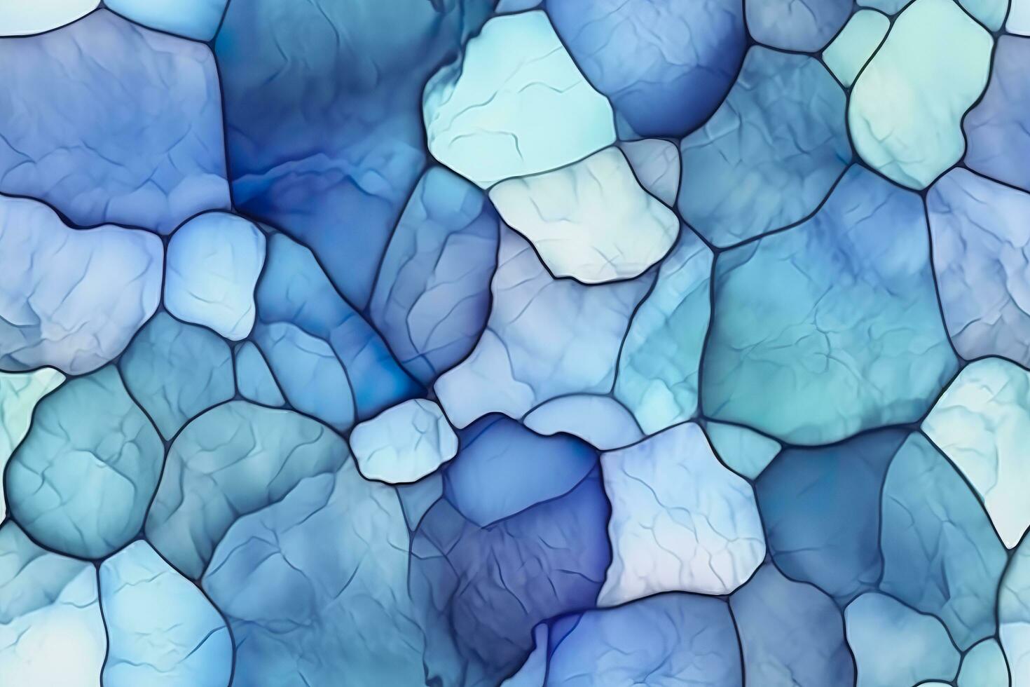 Blue alcohol ink background. Abstract delicate winter season texture. AI Generative photo