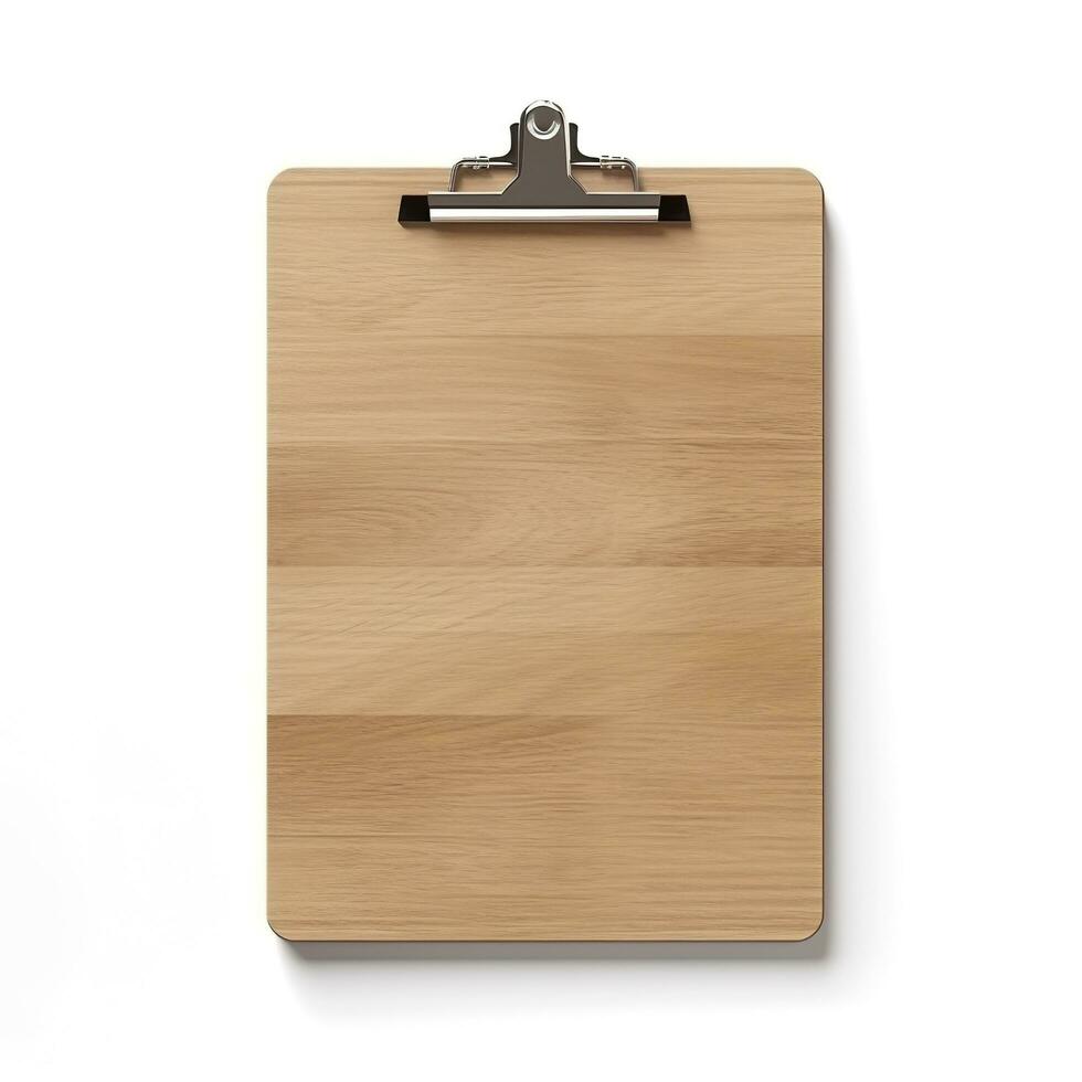 Clipboard is isolated on white background. Generative AI photo