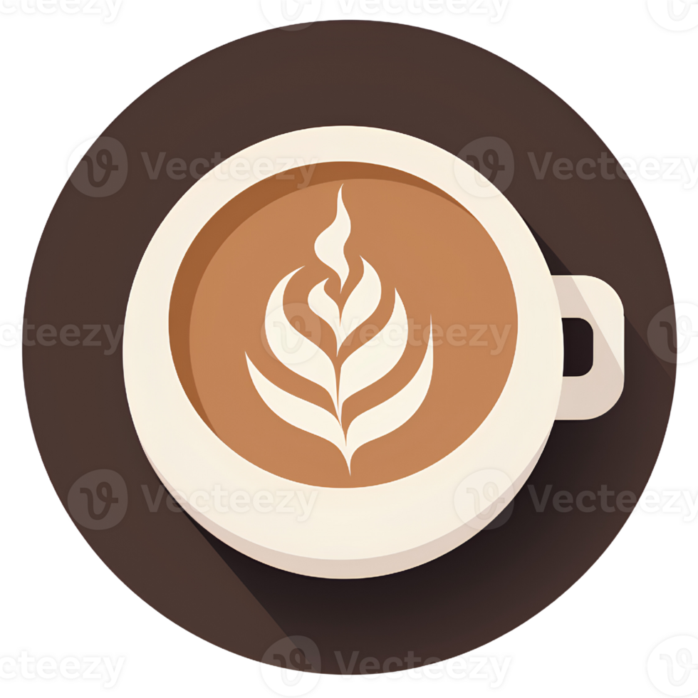 coffee cup isolate clipart ai generative png